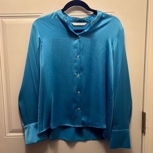 Mango Vibrant Blue Blouse